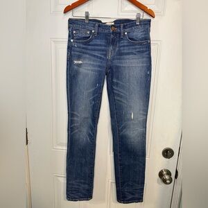 Madewell Blue Straight Leg Jeans